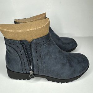 Sport Jenna Memory Foam Blue Women's Ankle Booties Boots Sz 7 Pre Owned